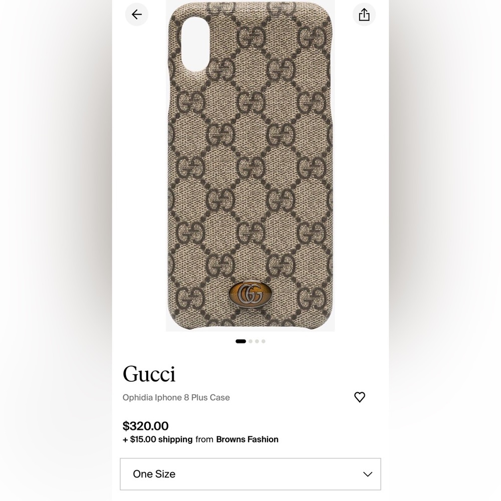 Authentic Gucci iPhone XS MAX phone case
